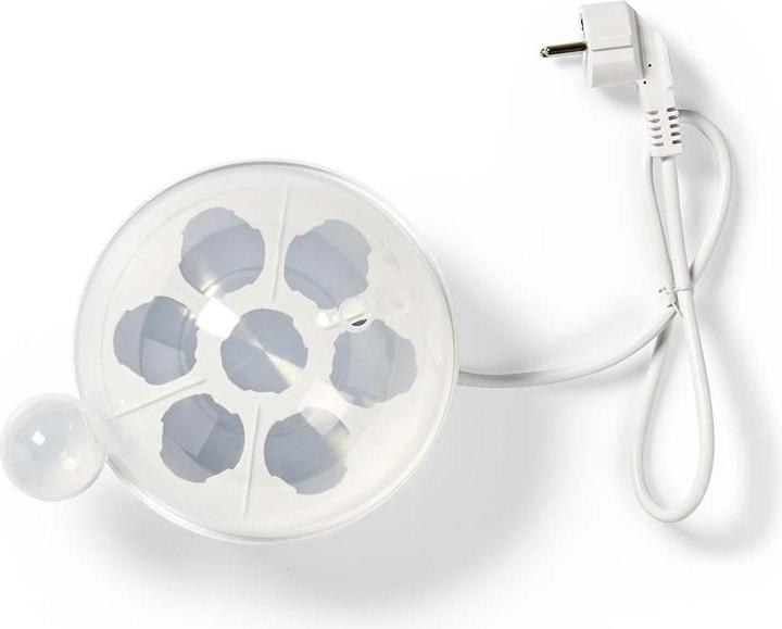 Actual product image Nedis Egg boiler - removable egg tray - with egg cup and measuring cup for exact water quantity (EU plug)