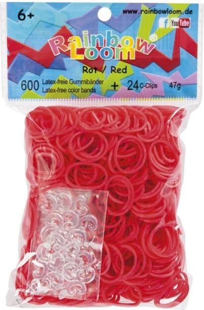 Image du produit Rainbow Loom Élastiques rouge jelly (24 pcs)