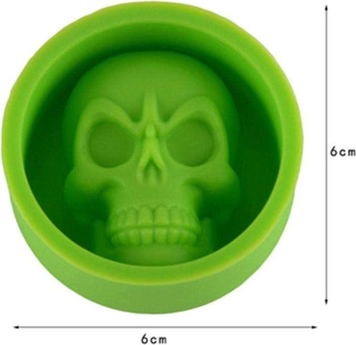Actual product image König Design Silicone ice cube mould skull skull ice cubes ice for whiskey wine bar party