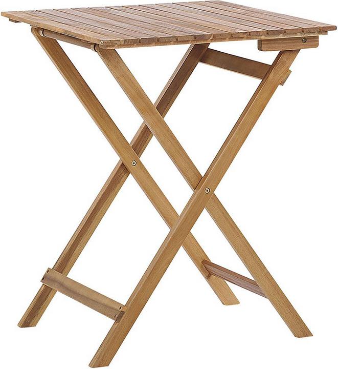 Immagine prodotto Beliani Set da balcone in legno di acacia marrone chiaro a 2 posti TERNI (58 cm)