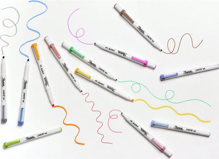 Produktbild Sharpie Textmarker S-Note DUO Keil- und Rundspitze 16er Blister (Mehrfarbig, 3.50 mm, 16 x)