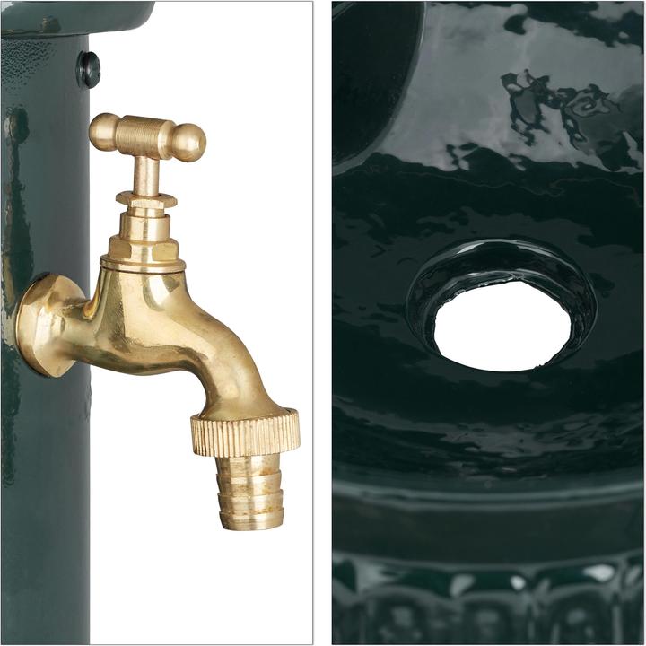 Actual product image Relaxdays Antique Standing Fountain