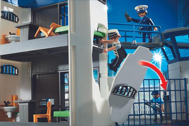 Image du produit Playmobil Centre de commandement de la police int. avec prison (6919, Playmobil City Action)