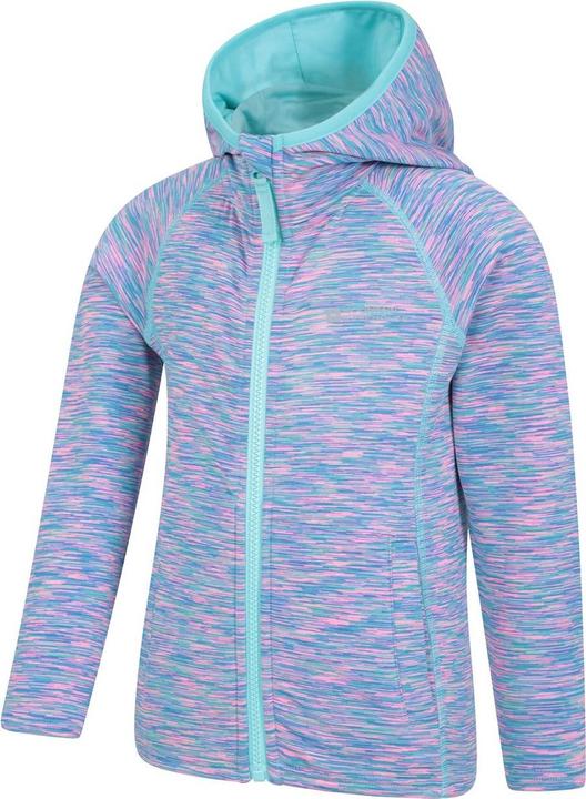 Image du produit Mountain Warehouse Sweat à capuche zippé à rayures Kayleigh II pour enfants et adolescents (158)
