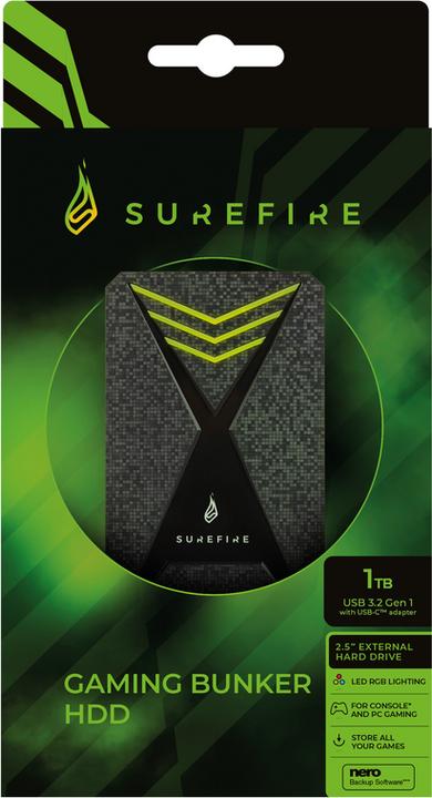 Immagine prodotto Verbatim GX3 Gaming HDD 1TB 53681 USB 3.2 Gen 1 nero (1 TB)
