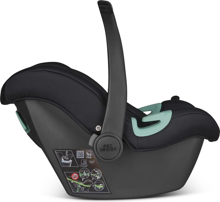Produktbild ABC Design Autositz Babyschale Tulip Gruppe 0+ black (Babyschale, ECE R129/i-Size Norm)