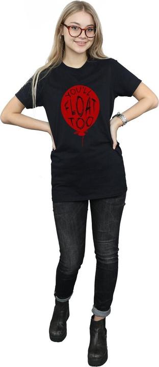 Actual product image Universal Textiles Womens/Ladies Pennywise You'll Float Too Cotton Boyfriend T-Shirt (S)