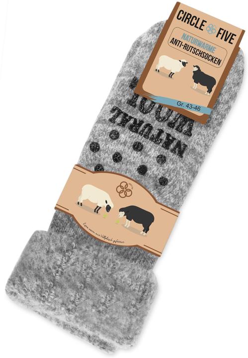 Produktbild Circle Five Winterhausschuhe mit ABS-Druck - Wollsocken (Einzelpack, 39 - 42)