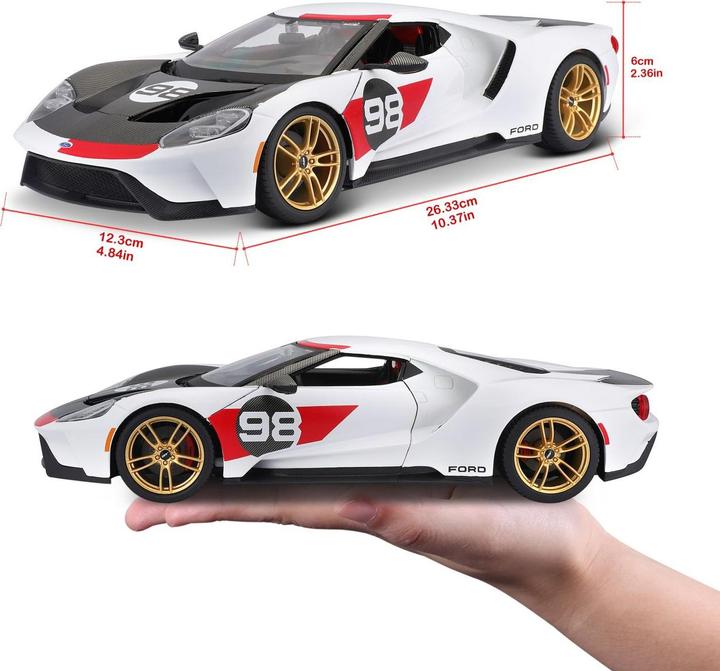 Actual product image Maisto Ford GT 2021 Heritage 1/18
