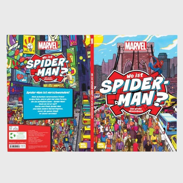 Immagine prodotto Marvel: Wo ist Spider-Man? Das grosse Wimmelbuch (Tedesco, Meraviglia, Constanze Steindamm, 2024)