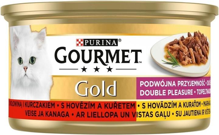 Produktbild Purina Gold - Mix Rind und Huhn 85g (Adult, 1 Stk., 85 g)