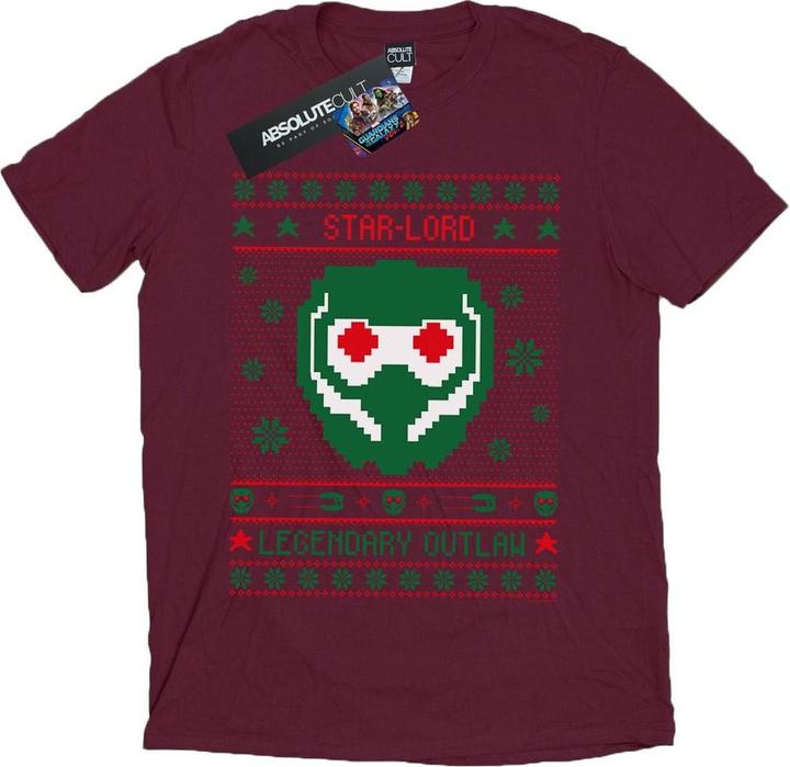 Guardians Of The Galaxy Vol. 2 Star Lord Fair Isle TShirt (XXL)