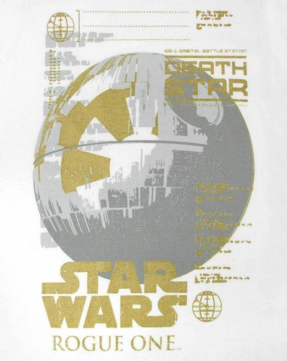 Actual product image Star Wars Womens/Ladies Rogue One Metallic Death Star T-Shirt (L)