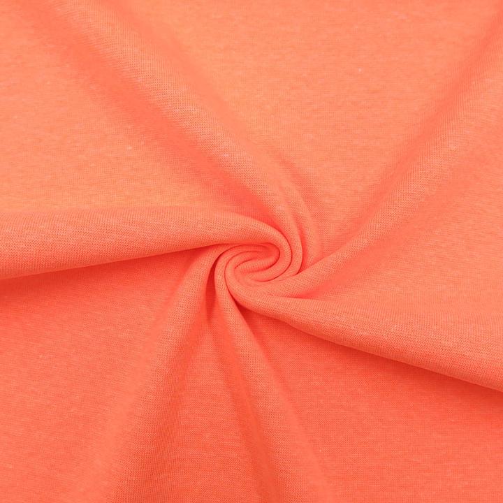 Actual product image Stoffrestposten Fine rib cuff - neon orange - Minimum selling quantity: 1 metre