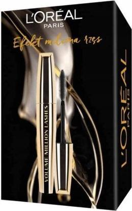 L'Oréal Paris L'OREAL SET Volume Million Lashes Black tusz do rzęs 11ml + Skin Expert płyn micelarny 400ml (11 ml)