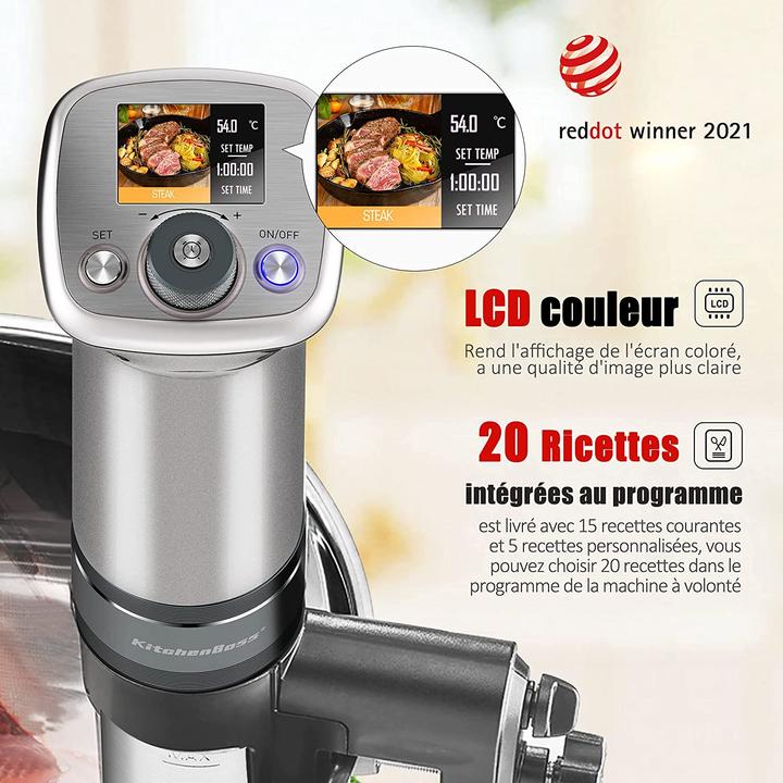 Produktbild KitchenBoss G320 Pro Silberfarben Sous Vide