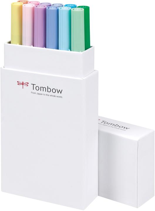 Image du produit Tombow Stylo à double brosse ABT (Combinaison pastel, 12 x)