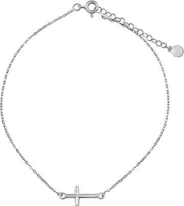 Produktbild Silvego Silver decorated chain on the leg of Bree with a cross ZT200770A