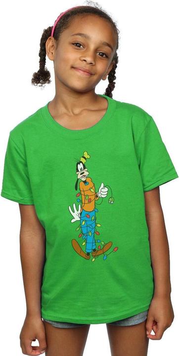 Immagine prodotto Disney Goofy Christmas Lights Maglietta Ragazze (152, 158)