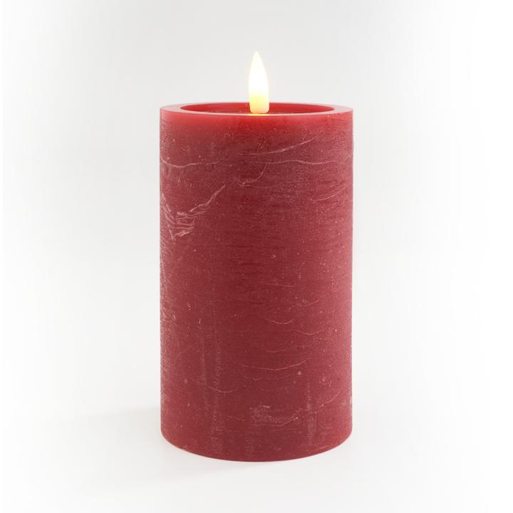 Image du produit VBS Bougie LED en cire véritable "12,5 x 7,5 cm", avec minuterie 6/18 heures