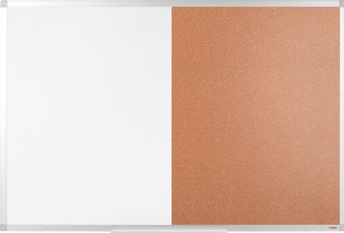 Actual product image Viking Cork and writing board brown, white 600 mm x 450 mm (60 x 45 cm)
