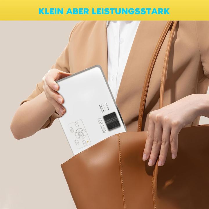 Immagine prodotto Purshe Mini Beamer mit Bluetoothfunktion (Full HD, 9500 lm)