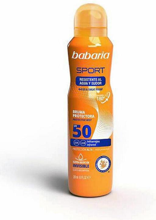 Image du produit Babaria Brume protectrice sport SPF50 Spray 200ml (Spray solaire, SPF 50, 200 ml, 200 g)