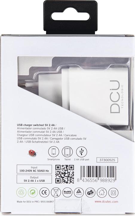 Actual product image DCU Tecnologic POWER SUPPLY 1 X USB 5V 2.4A (5 W)