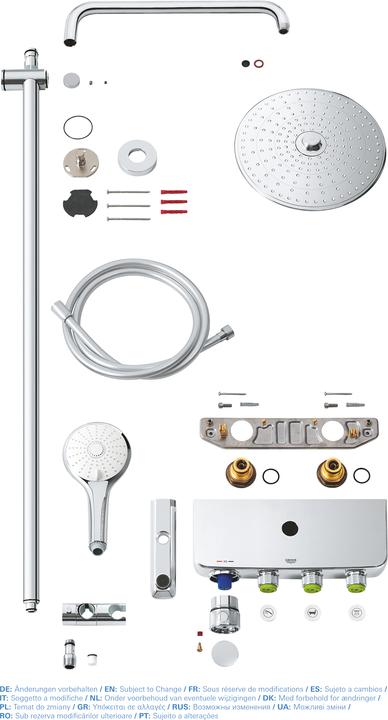 Produktbild Grohe Rainshower System SmartControl Duo 360 Duschsystem (2 Strahlarten, 9 l/min)