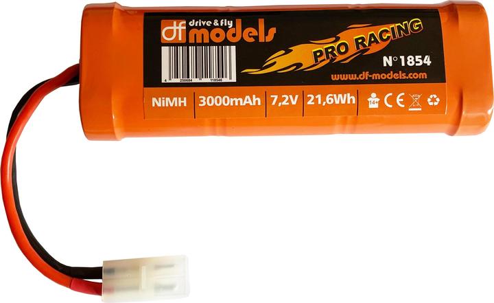 Image du produit DF-Models Racing Pack NiMh 7,2V 3000mAh Tamiya (7.20 V, 3000 mAh)