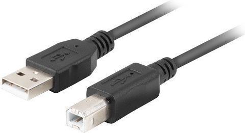Produktbild Lanberg CA-USBA-10CC-0005-BK USB Kabel 0 5 m 2.0 USB B Schwarz (1 m, USB 2.0)