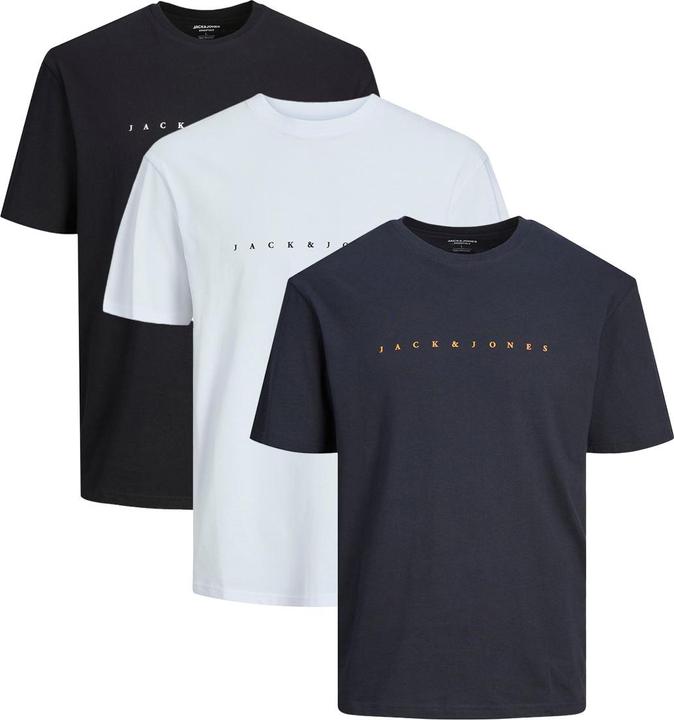 Black, Dark Blue, White