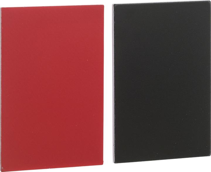 Actual product image Schneider Electric Designation plate black/red