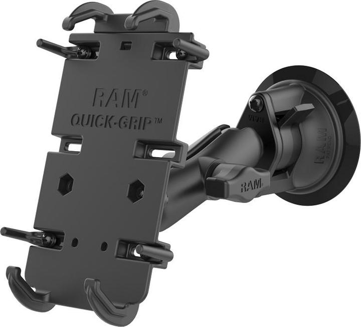 Actual product image RAM Mounts Quick-Grip Uni suction foot, B-ball, middle arm