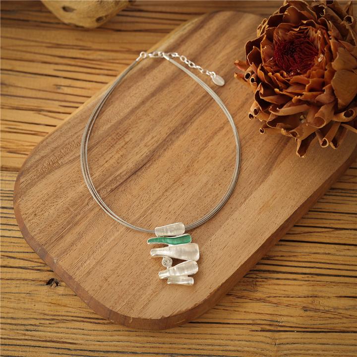 Actual product image Andreani Necklace made from high-quality rhodium-plated metal (High-quality rhodium-plated metal)