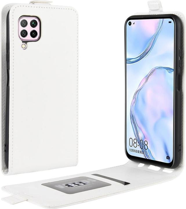 Produktbild Cover-Discount Huawei P40 Lite - Klassisches Flip Case vertikal weiss (Huawei P40 Lite)