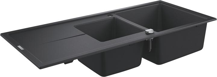 Grohe K400 Evier composite avec égouttoir (Éviers à poser, 50 cm, 116 cm)
