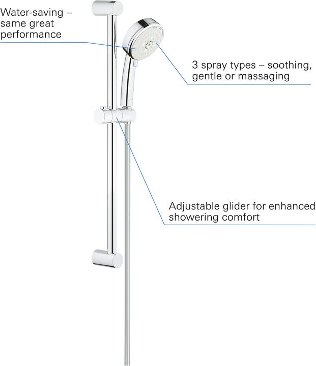 Produktbild Grohe Tempesta Cosmopolitan 100 Brausestangenset