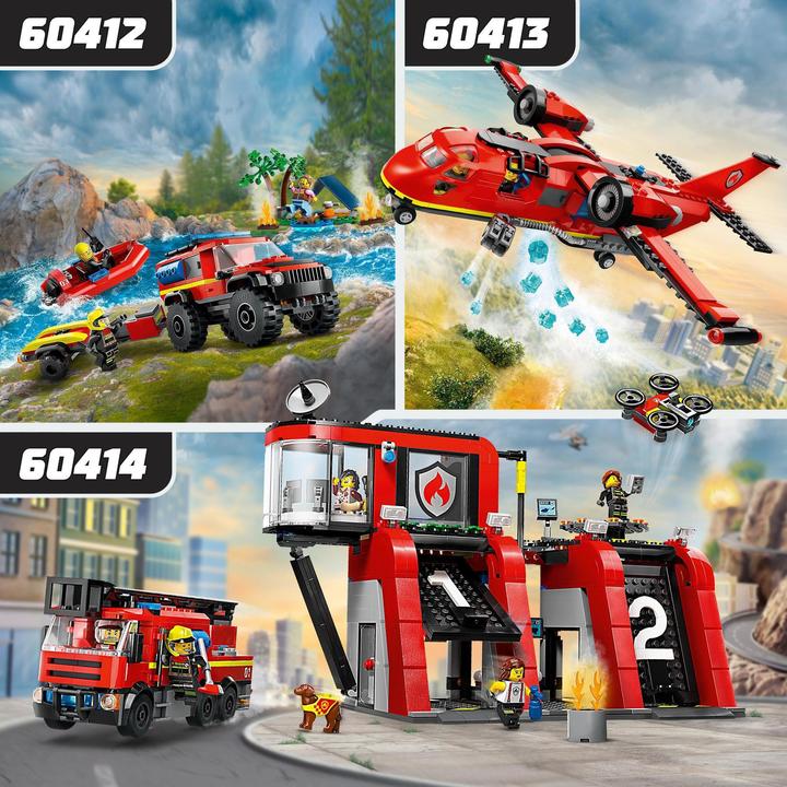 Actual product image LEGO All-terrain fire engine with rescue boat (60412, LEGO City)