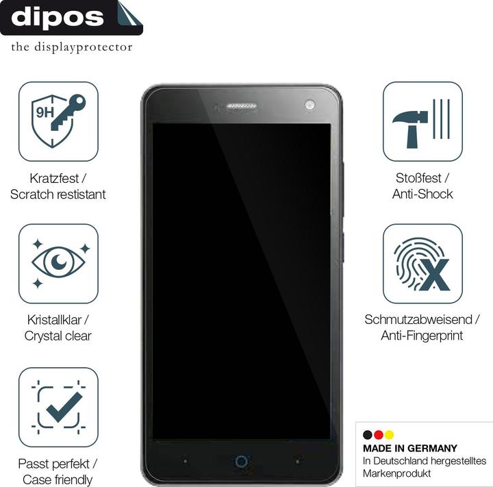 Actual product image Dipos Screen Protector Anti-Shock (1 Piece, ZTE Blade L3)