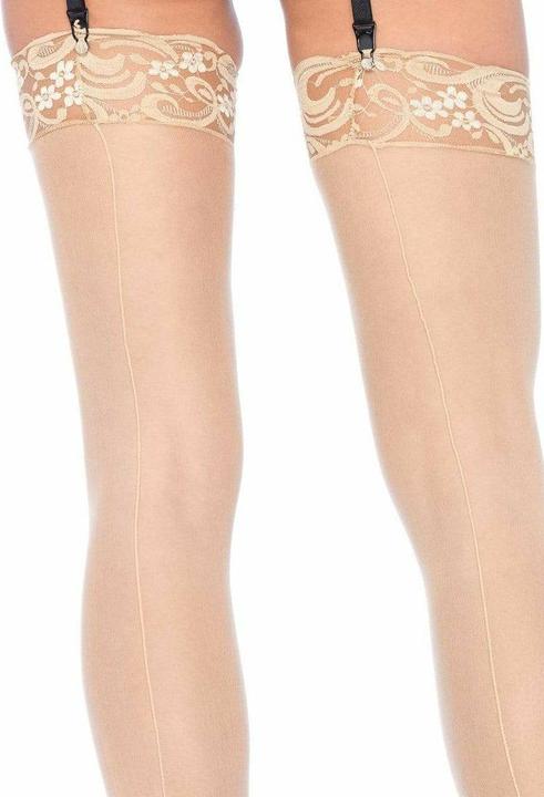 Produktbild Leg Avenue Sheer Stockings With Backseam Nude (One Size)