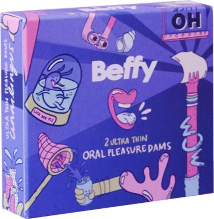 Actual product image Asha International Beffy Lickpads Oral Sex Wipes (2 pcs.)