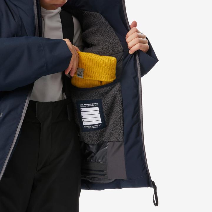 Actual product image Wedze Children's ski jacket padded warm and waterproof - 500 blue (152)