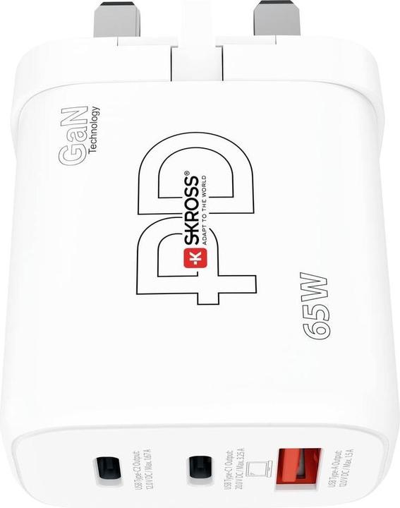 Image du produit Skross Chargeur de puissance 65W GaN UK (65 W)