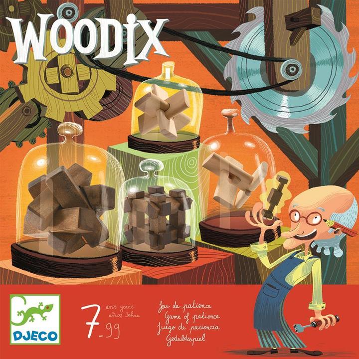 Actual product image Djeco Woodix (German, French, Italian, English)