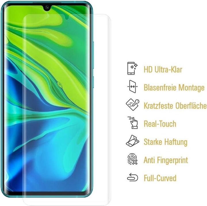 Produktbild Protectorking 3x Panzerfolie Anti-Shock HD Klar (3 Stück, Xiaomi Mi Note 10 Pro)