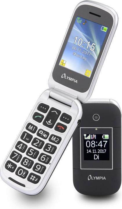 Olympia Mobile phone Janus black with extra-large keys (2.40", 2G)