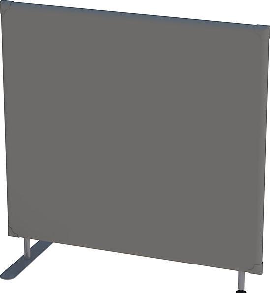 Actual product image eurokraft pro Soundproof partition, wall panel, height 1200 mm, width 1200 mm, grey.