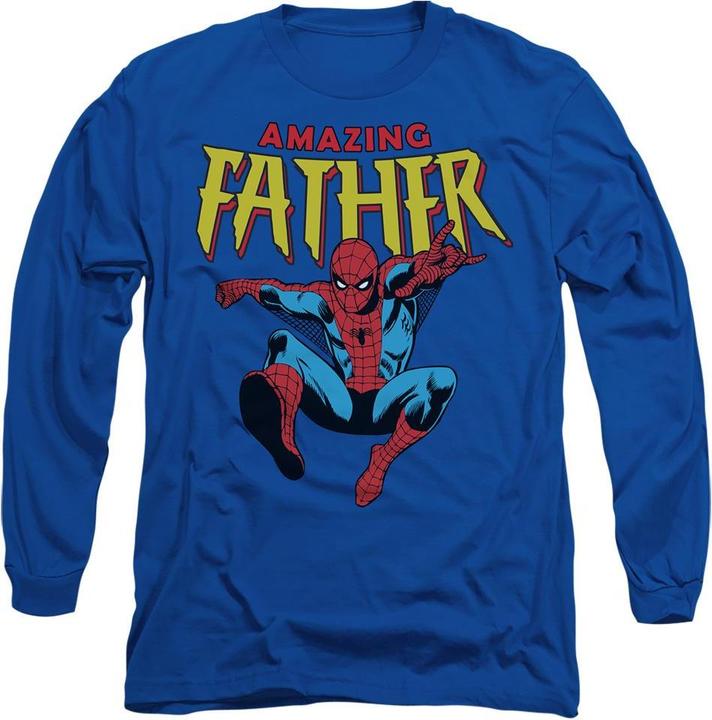Actual product image Spiderman Unisex Adult Amazing Dad Fathers Day T-Shirt (XXL)