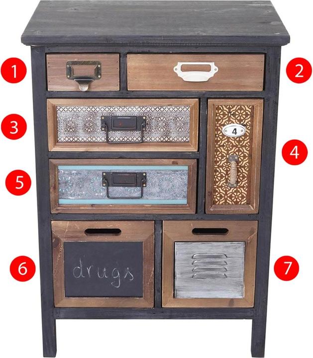 Actual product image Jamb Pharmacist cabinet (55 x 35 x 78 cm)